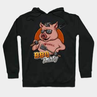 bbq party grill pig Hoodie